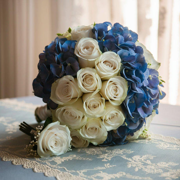 Wedding Package Basic One - Flower Shop in Hollywood 1 Bridal Bouquet1 Groom Boutonniere Colors of flowers are selected by you.