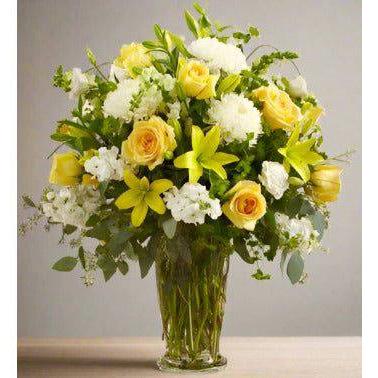 Beautiful Blessings Yellow Vase Arrangement - Flower Shop in HollywoodFloral arrangement