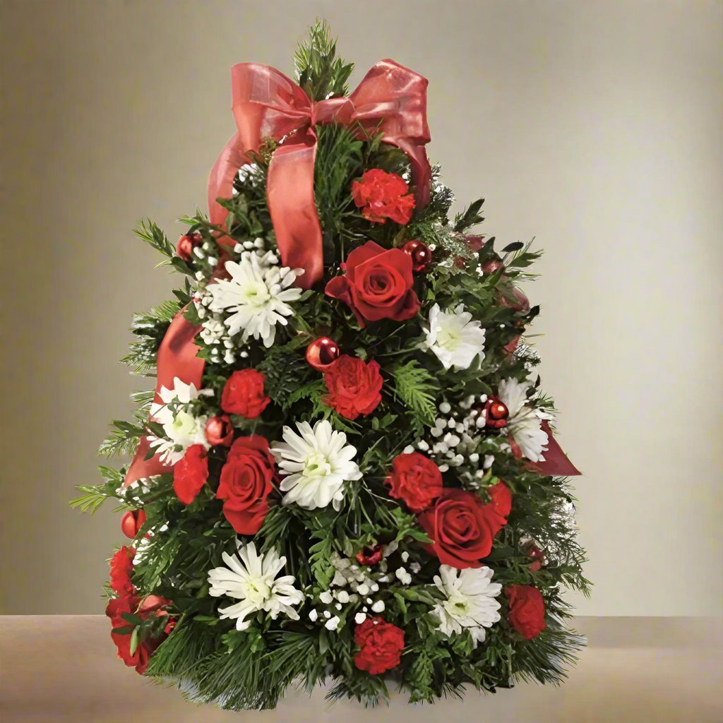 Merry Tree Arrangement - Flower Shop in HollywoodChristmas Centerpiece