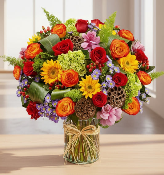 Mixed Autumn Arrangement Bouquet - Flower Shop in Hollywood Floral arrangement.