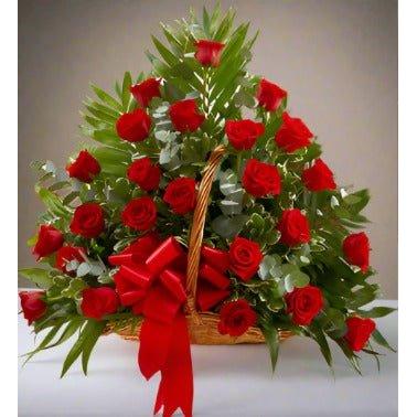 Sympathies Basket Red - Flower ChoiceFloral arrangement